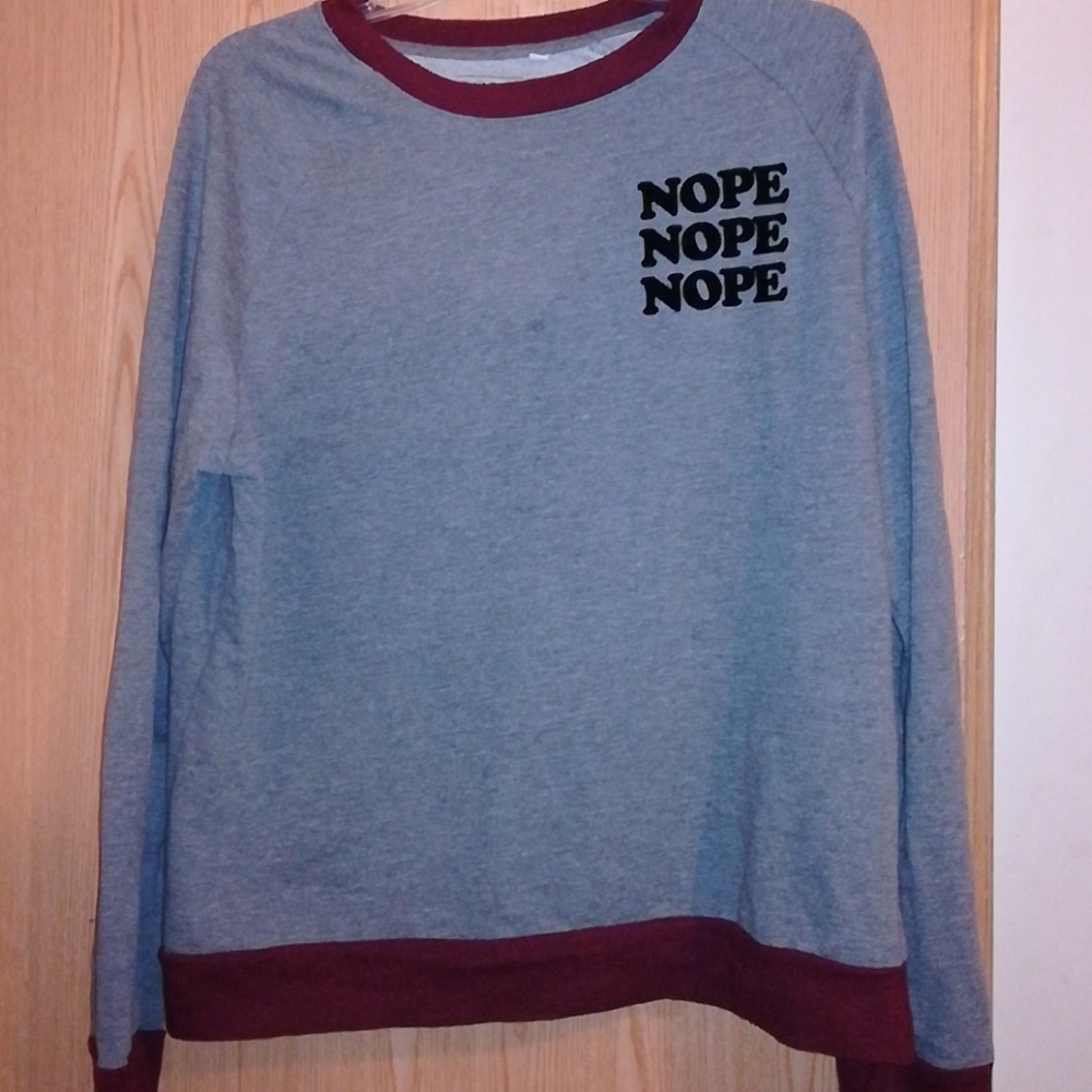 Mighty Fine Nope Long Sleece Size XL